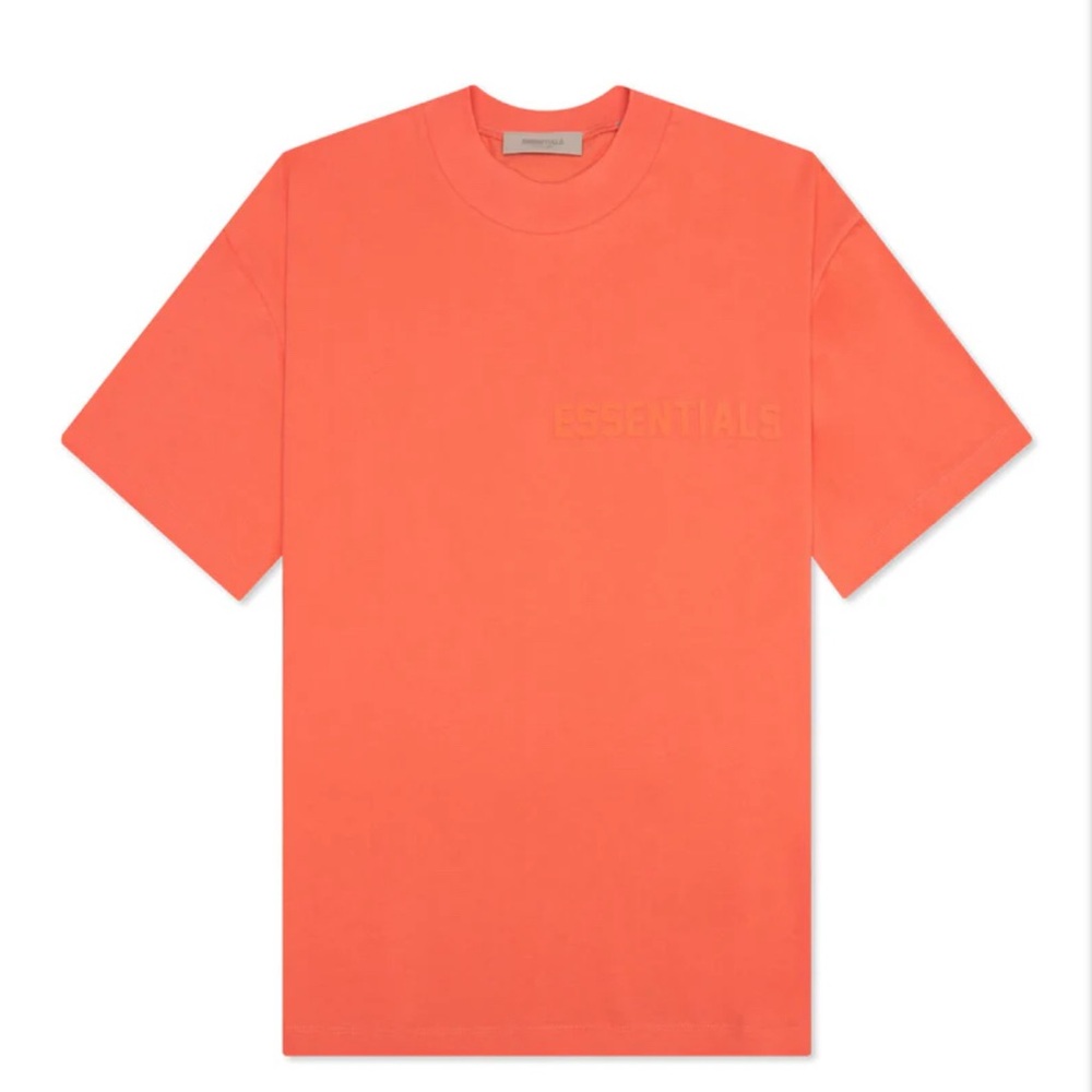 Essentials Fear of God Men's Coral Tee size Large. Fits one size oversized